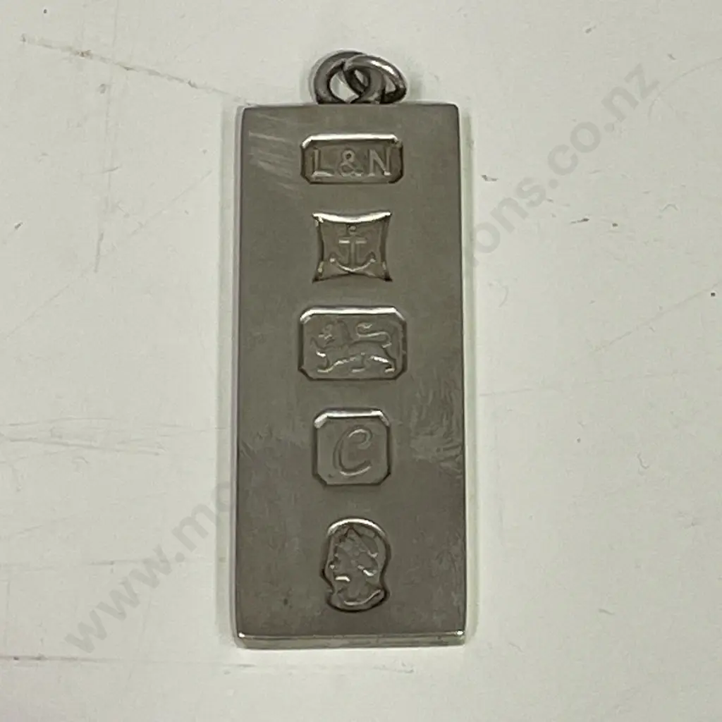 Birmingham L & N Solid Silver Ingot. 30.4gms Image 1++