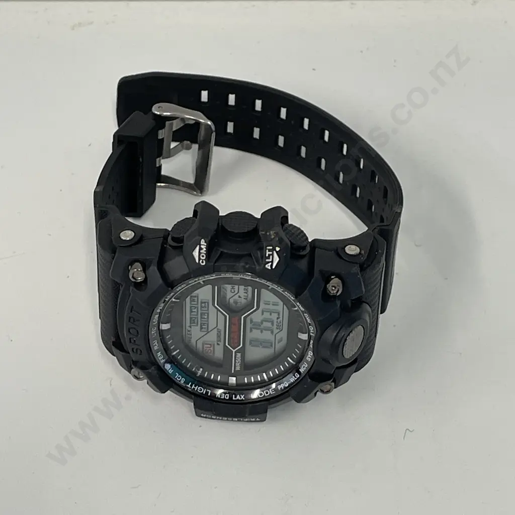 Haka Sport Water Resistant Triple Sensor Mens Watch. Working Image 1++
