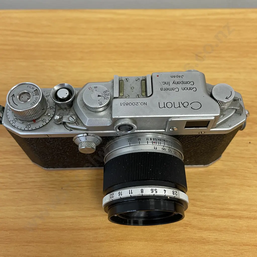Vintage Canon IID2 Camera No 200851 with Canon 50mm Lens No29364 Image 1++