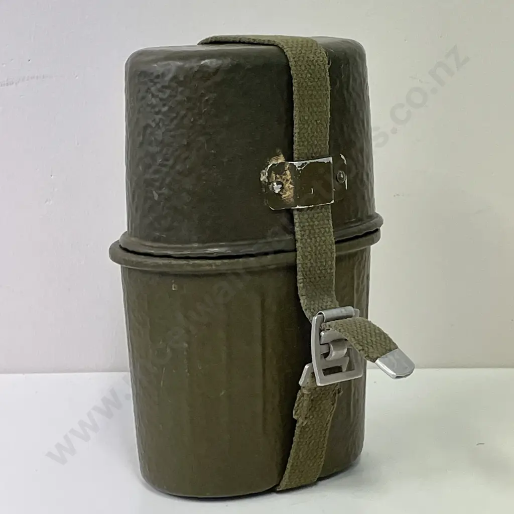 Vintage Military Tin Cannister Image 1++