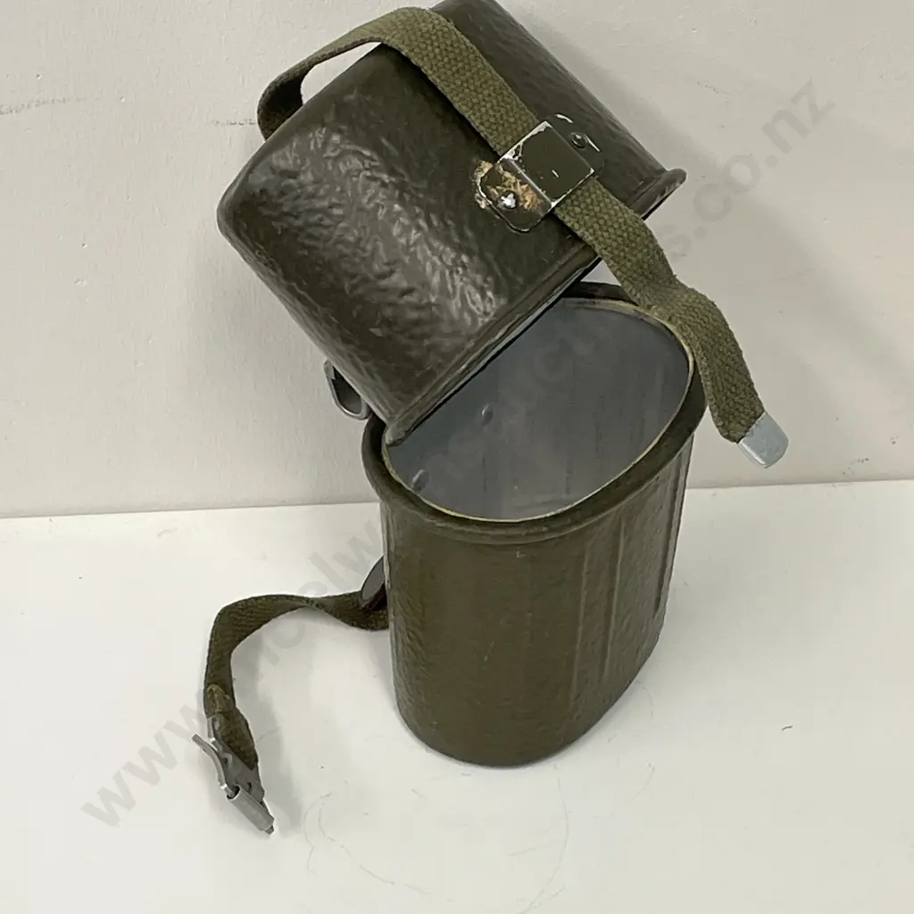 Vintage Military Tin Cannister Image 1++