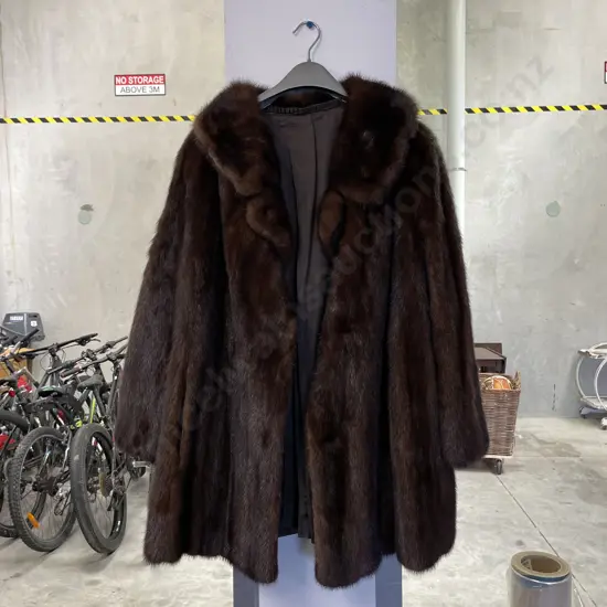 Vintage Silk Lined Fur Coat