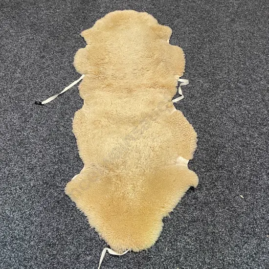 Vintage Double Sized Sheepskin, with ties