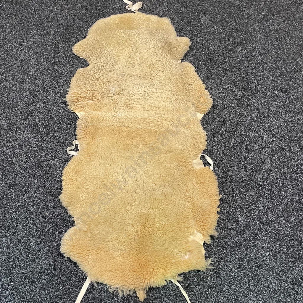 Vintage Double Sized Sheepskin, with ties Image 1++
