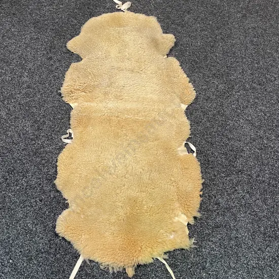 Vintage Double Sized Sheepskin, with ties