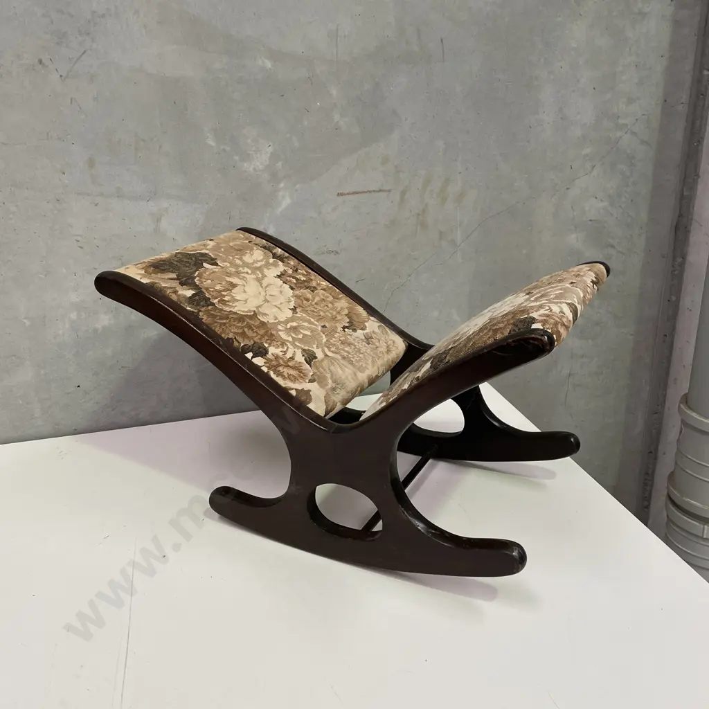 Vintage Mahogany Foot Rocker Image 1++