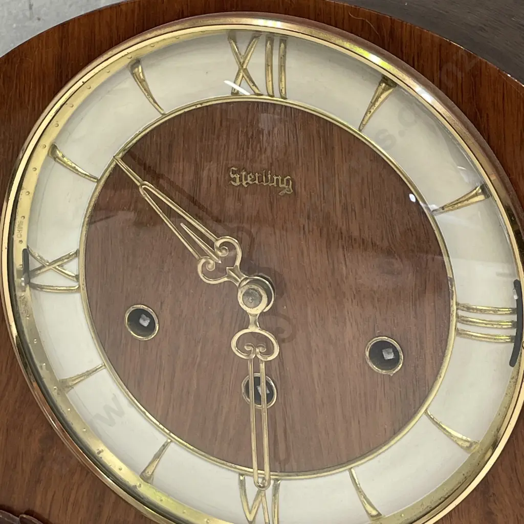 Sterling German Mantle Clock, with Key, W520 H220 D130mm Image 1++