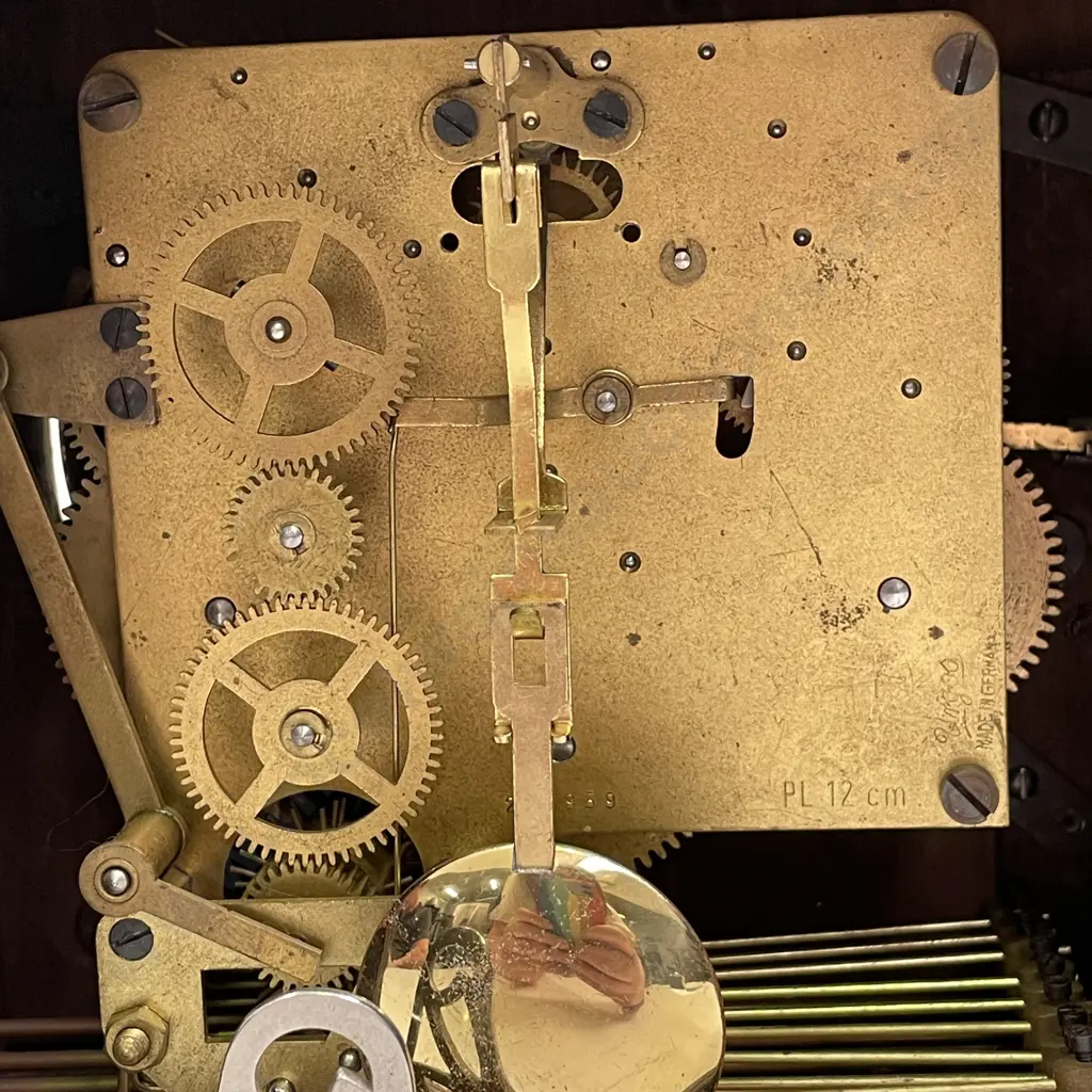 Sterling German Mantle Clock, with Key, W520 H220 D130mm Image 1++