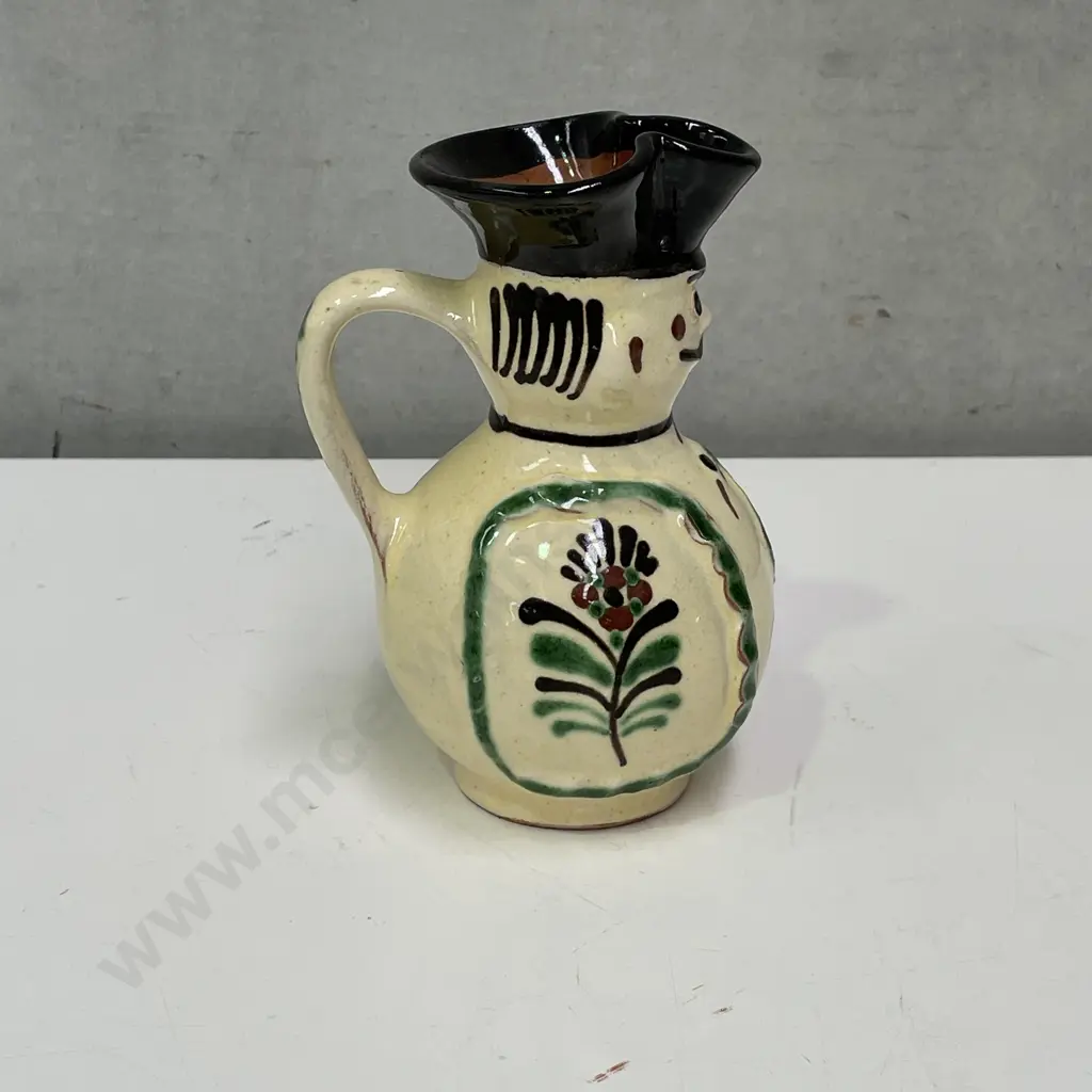 Vintage Handpainted Terracotta Toby. H16cm Image 1++