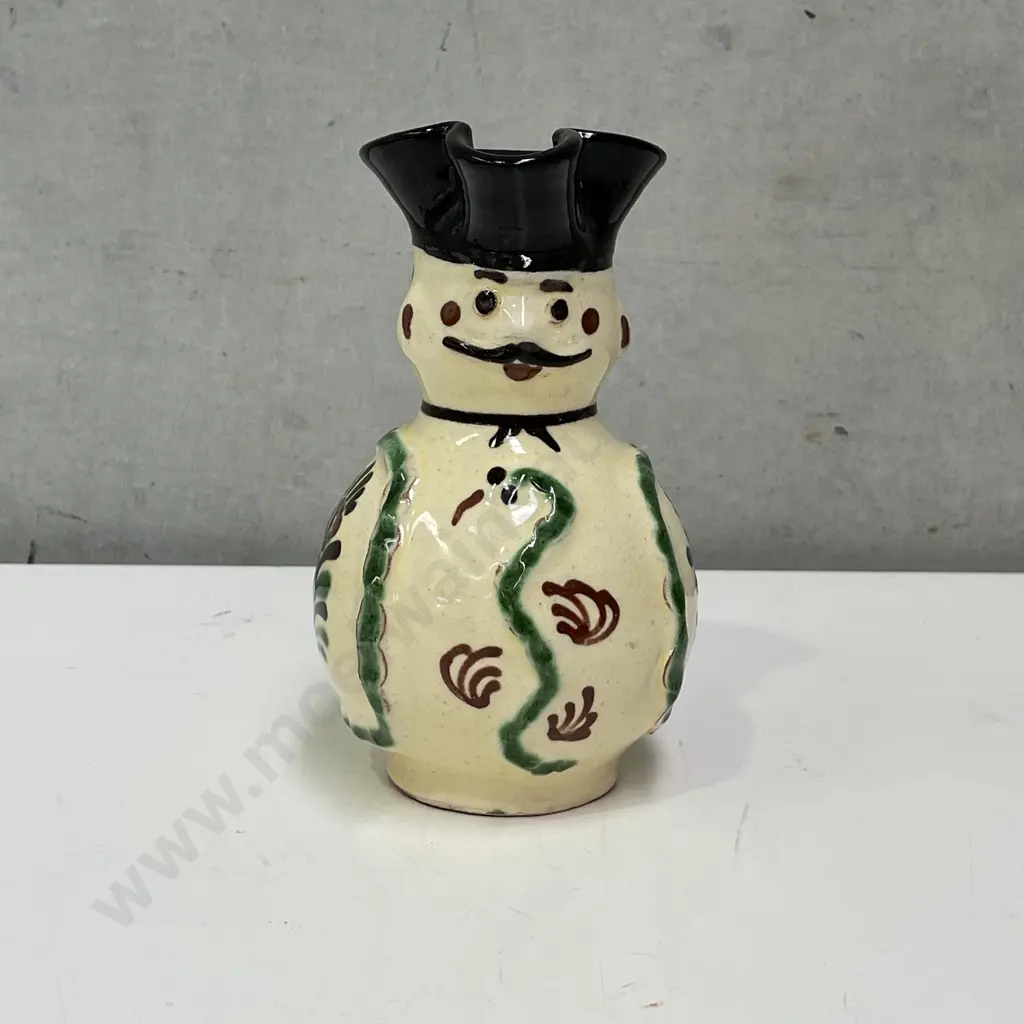 Vintage Handpainted Terracotta Toby. H16cm Image 1++