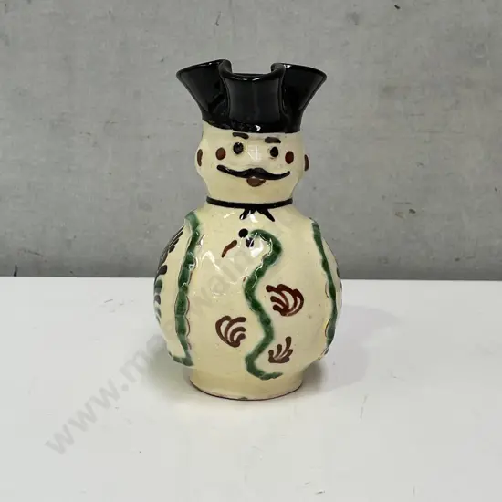 Vintage Handpainted Terracotta Toby. H16cm