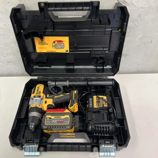 As New Cased DeWALT 18V XRP Hammer Drill Driver With FLEXVOLT ADVANTAGE – 1 X 6Ah