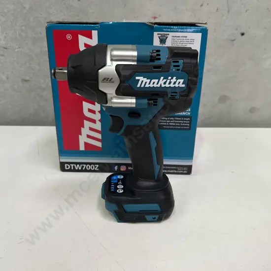 Boxed As New Makita 18V Brushless 1/2" Impact Wrench. Tool Only. Model DTW700