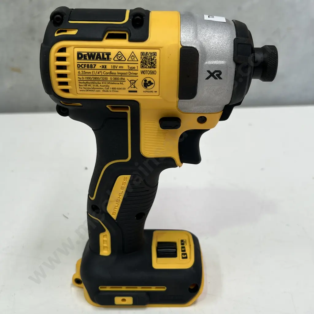 As New DeWALT 3 Speed Cordless Impact Driver. Model DCF887-XE. Tool Only Image 1++