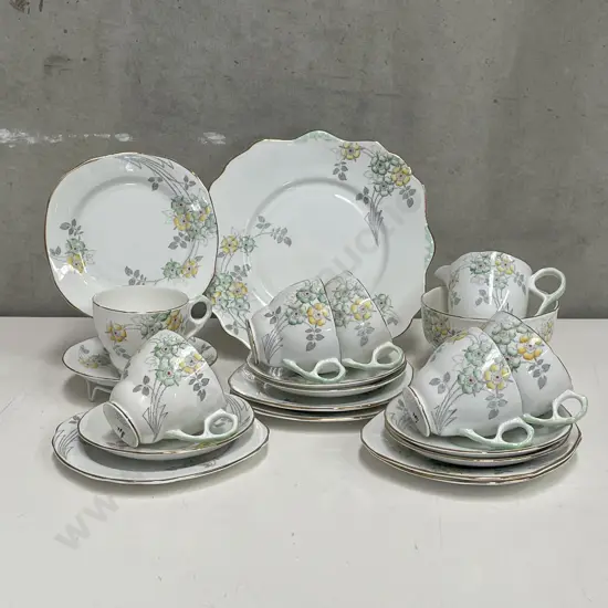 Royal Staffordshire Handpainted 21 piece Teaset