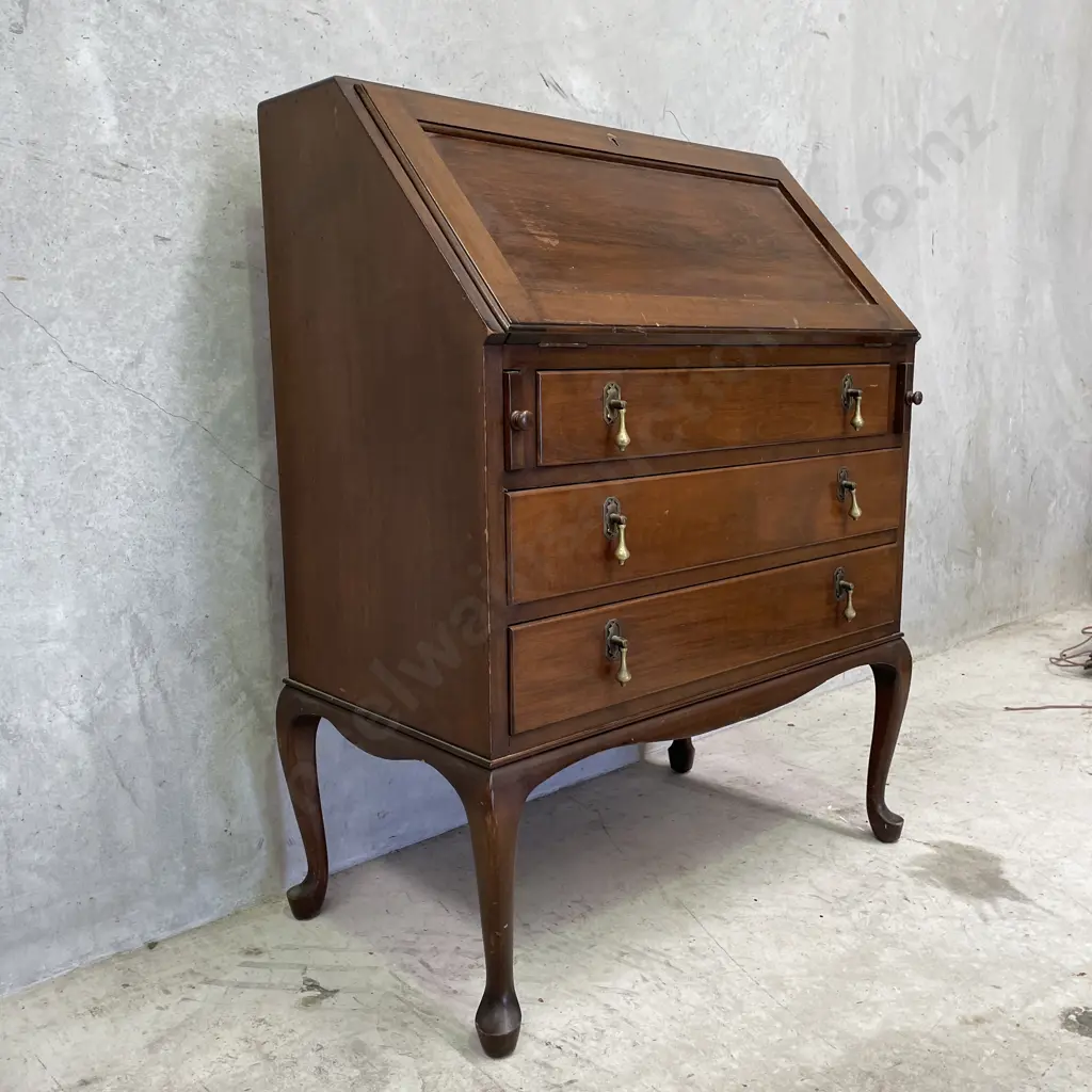 Vintage Mahogany Writing Bureau/Desk H100cm W80cm D44cm Image 1++