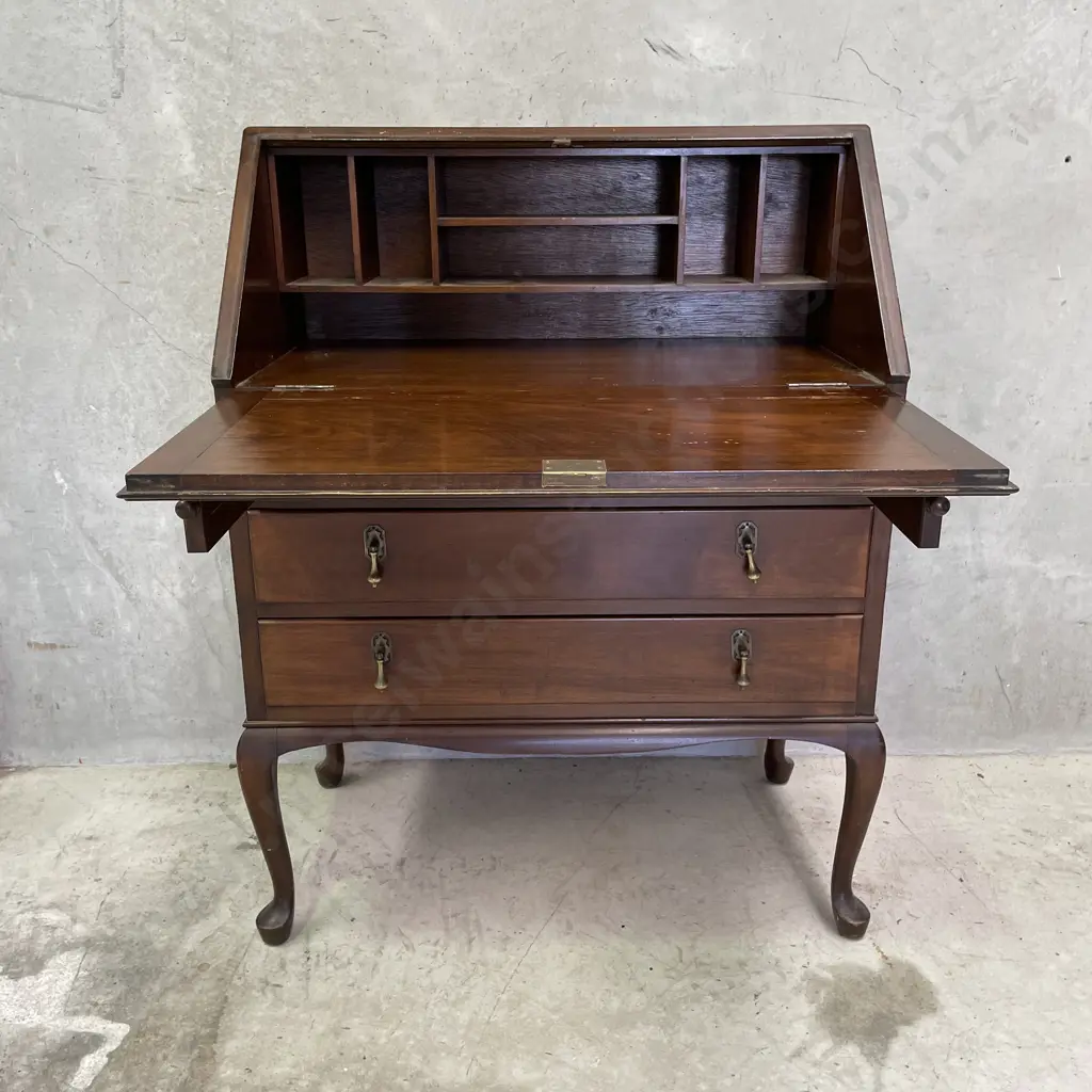 Vintage Mahogany Writing Bureau/Desk H100cm W80cm D44cm Image 1++