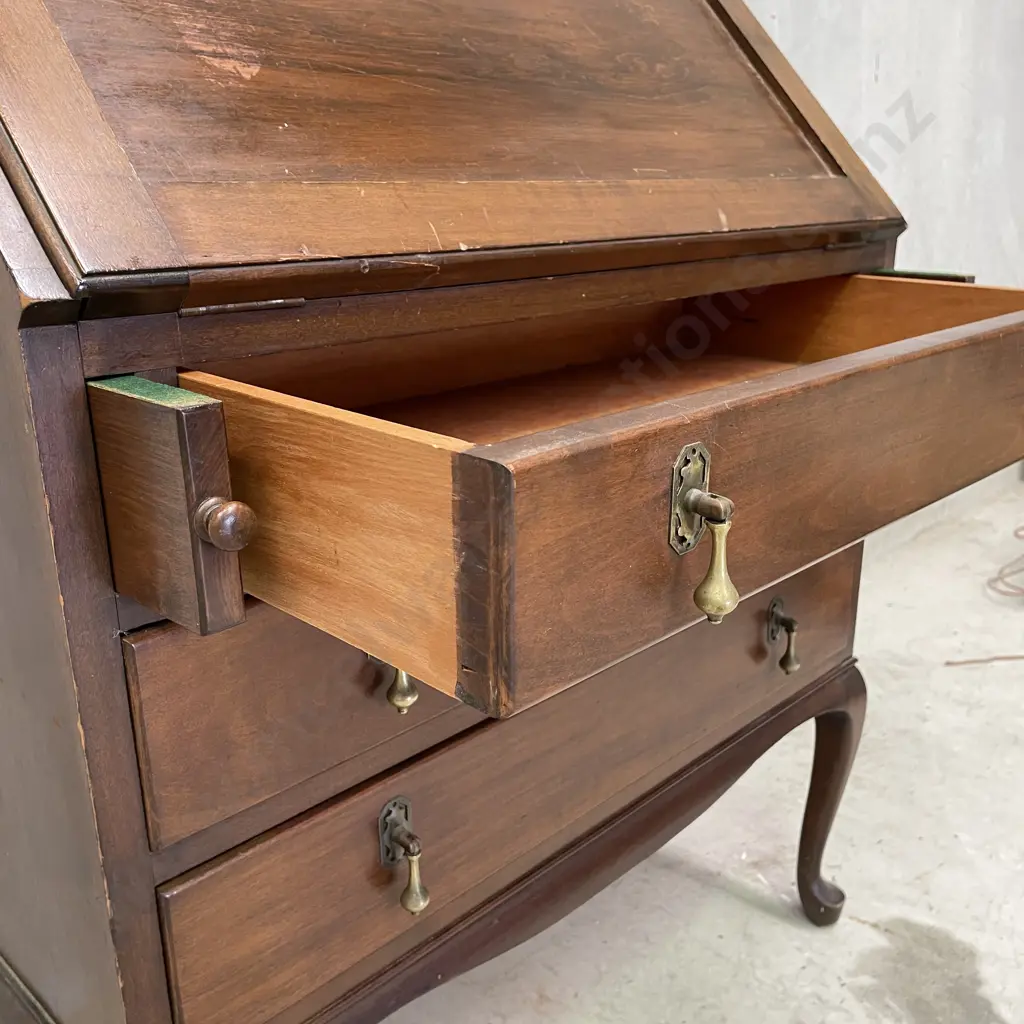 Vintage Mahogany Writing Bureau/Desk H100cm W80cm D44cm Image 1++