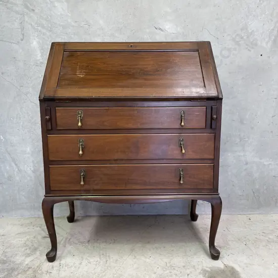 Vintage Mahogany Writing Bureau/Desk H100cm W80cm D44cm
