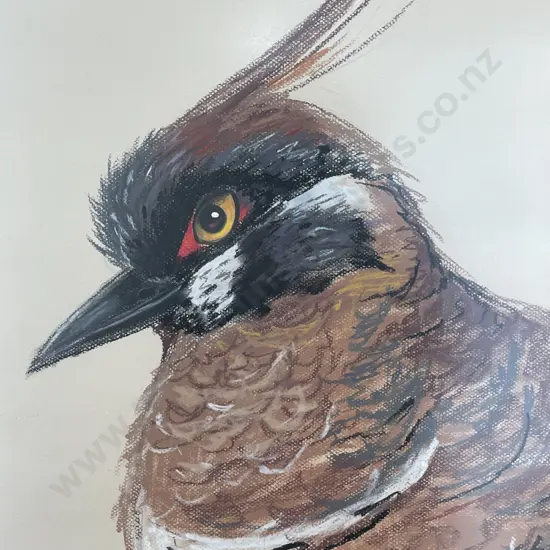 Framed Original Signed Artwork by Di Skelly Heron TItled "Spinifex Pigeon" 60 x 90cm