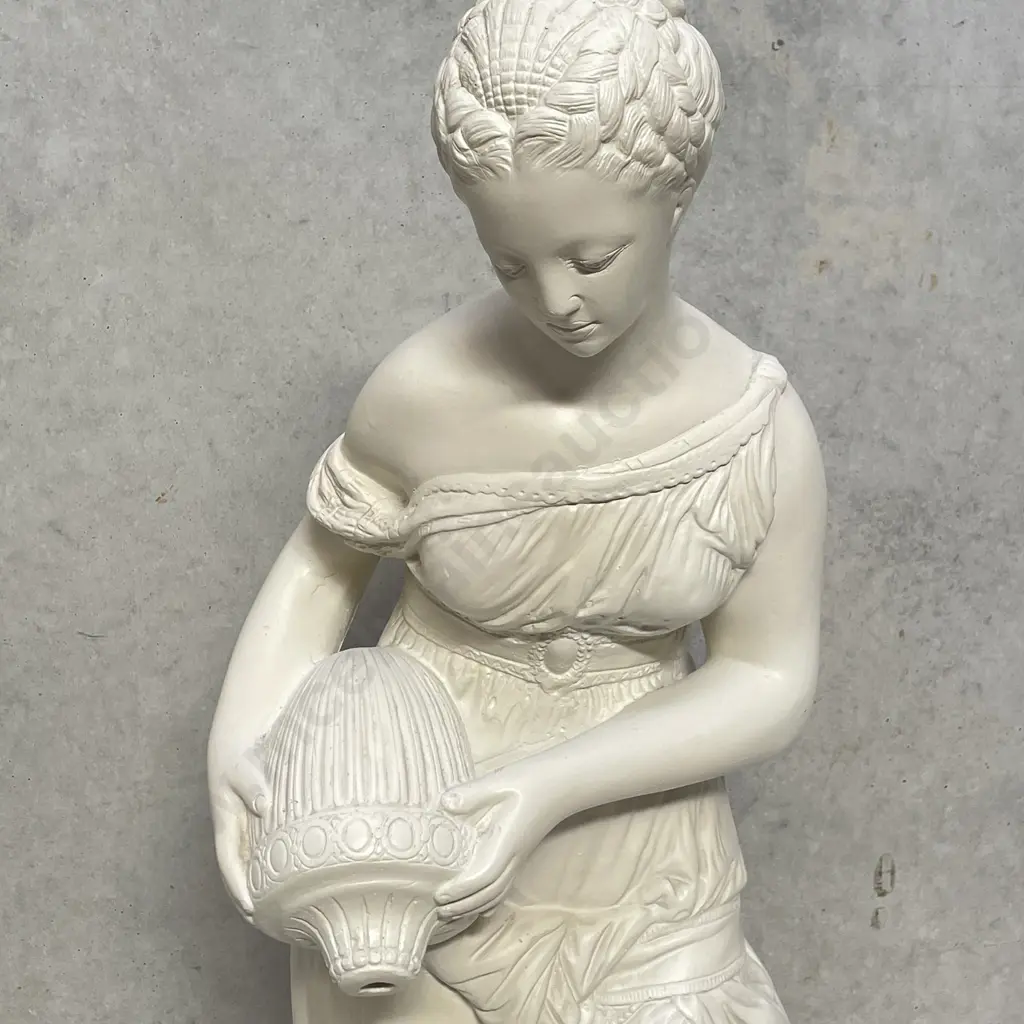 Greek/Roman inspired sculpture of Woman with Jug, H83cm Image 1++