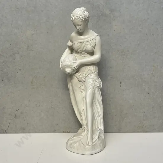 Greek/Roman inspired sculpture of Woman with Jug, H83cm