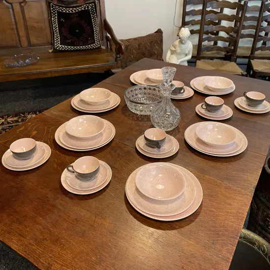 Myott Mid Century "King-Pin" Dinner/Teaware 