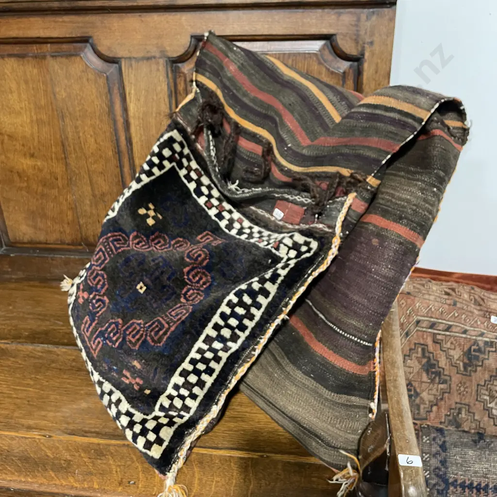 Antique Handmade Persian Saddle Bag Image 1++