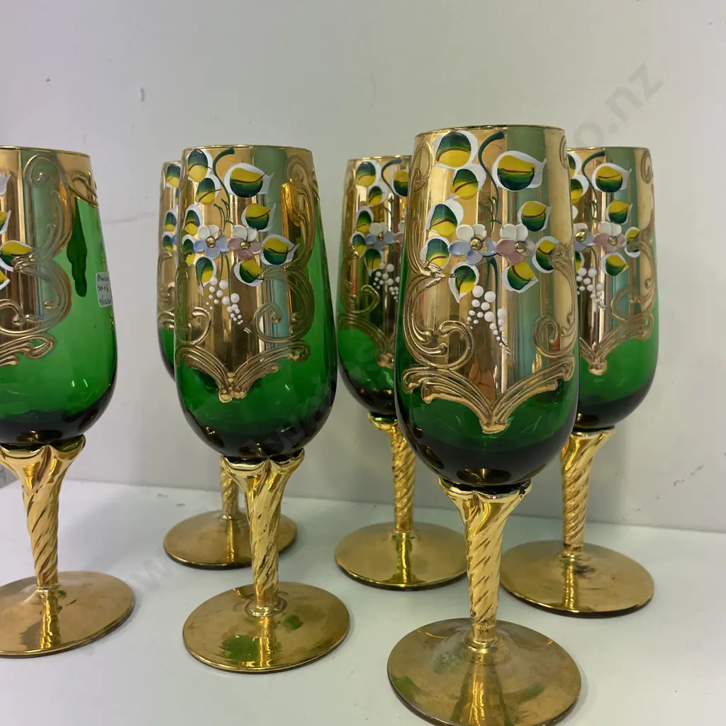 Set of six Venetian Glasses Image 1++