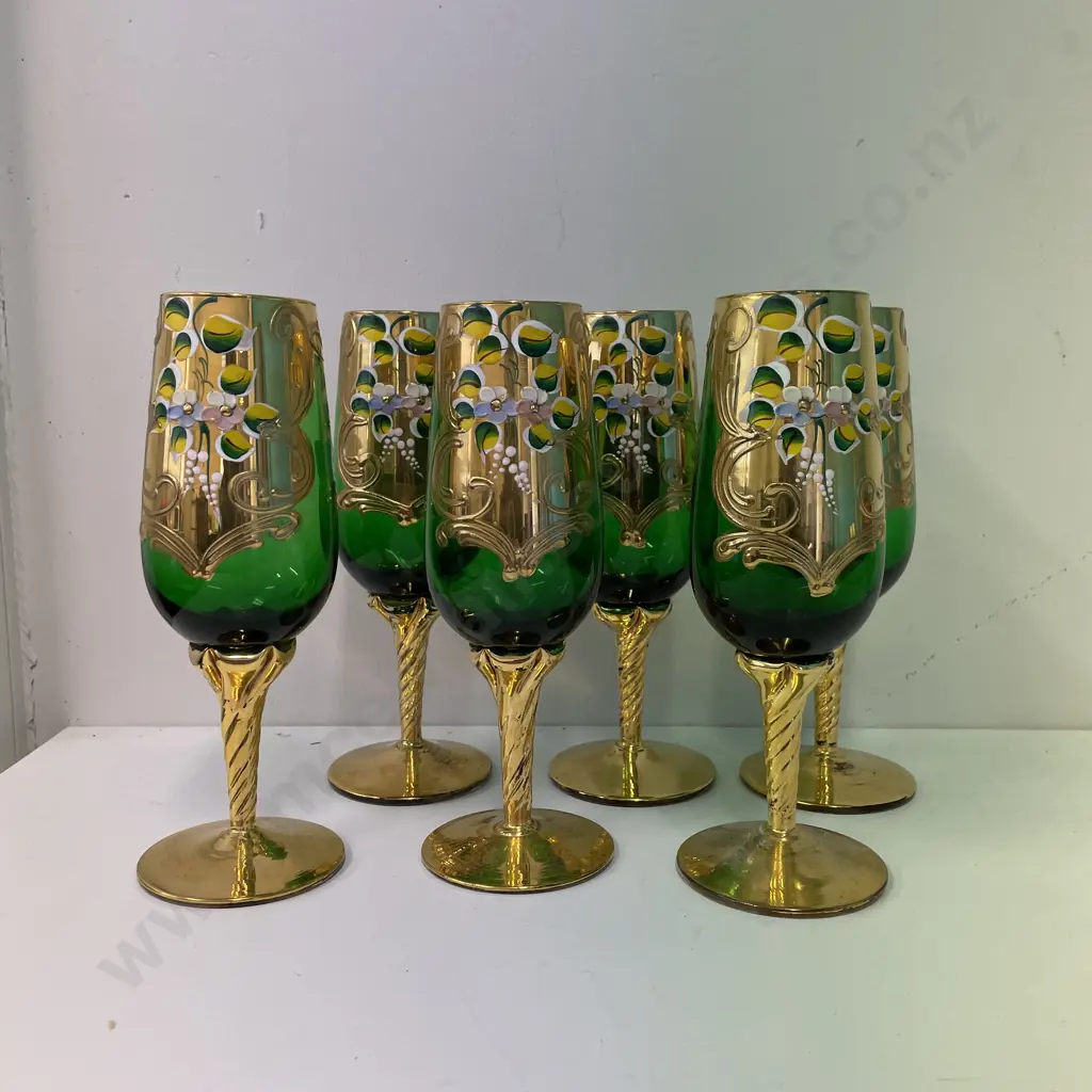 Set of six Venetian Glasses Image 1++
