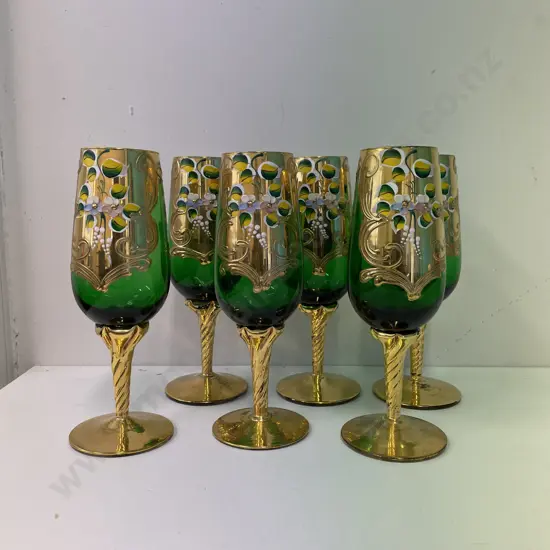 Set of six Venetian Glasses