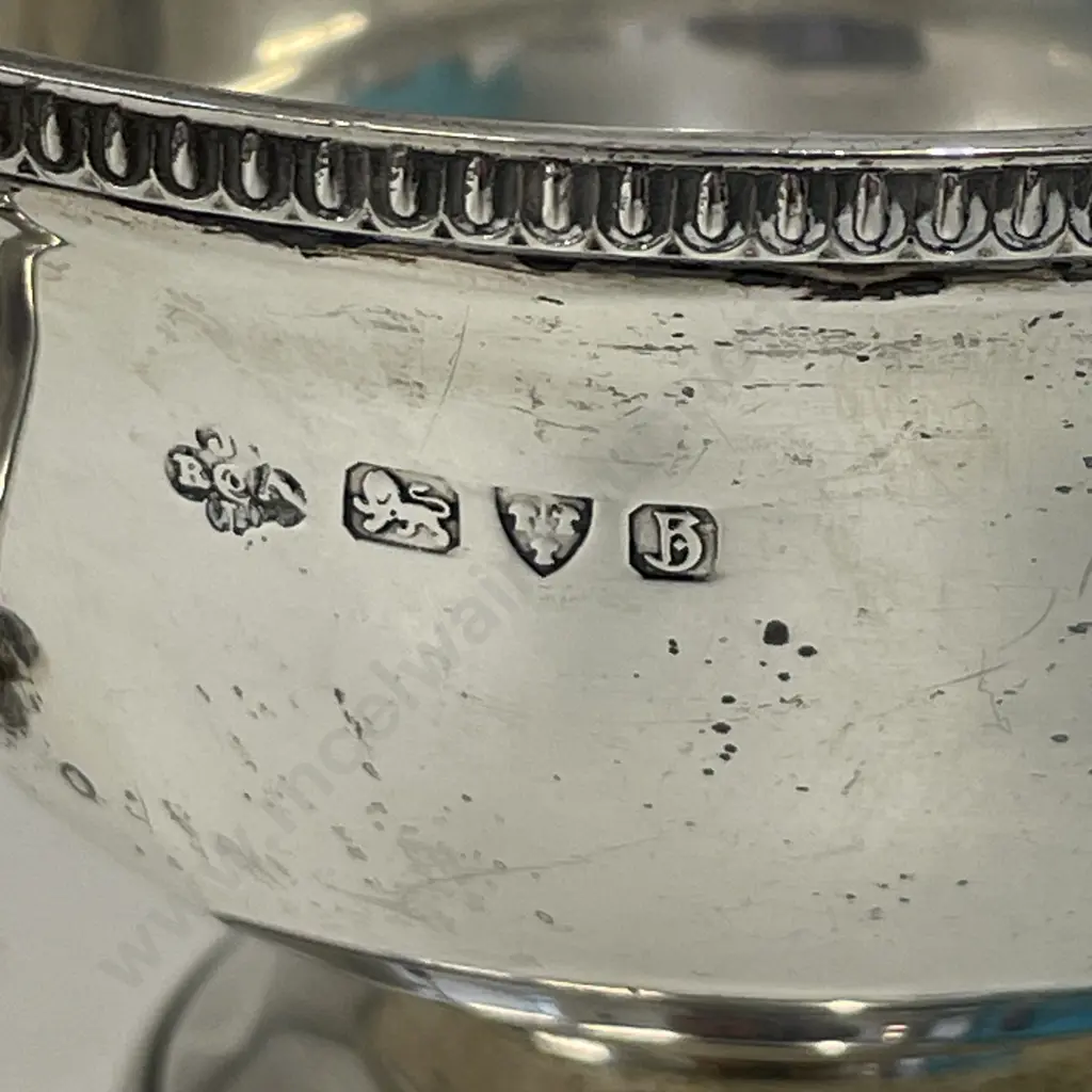 Antique Hallmarked Silver 3 Piece Teaset. Hallmarked as shown. Total Weight 672gms Image 1++