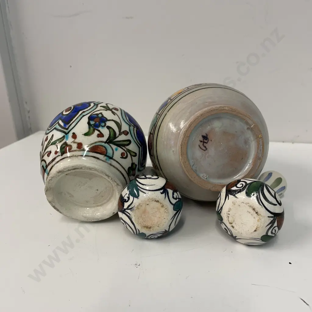 Vintage Collection of Handpainted Collectable Art Pottery Image 1++