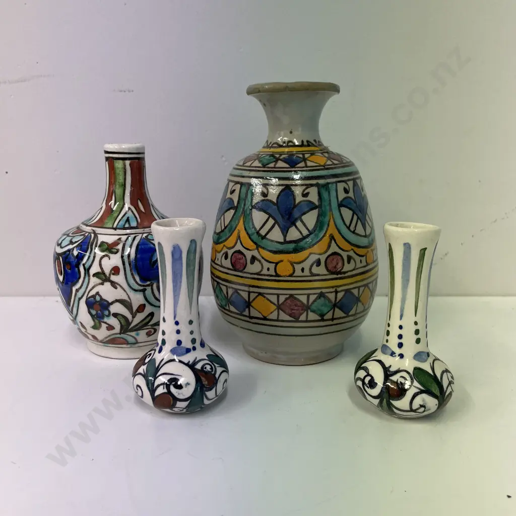 Vintage Collection of Handpainted Collectable Art Pottery Image 1++