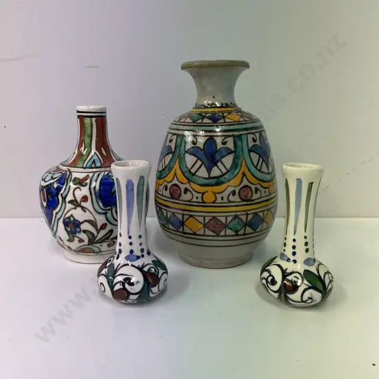 Vintage Collection of Handpainted Collectable Art Pottery