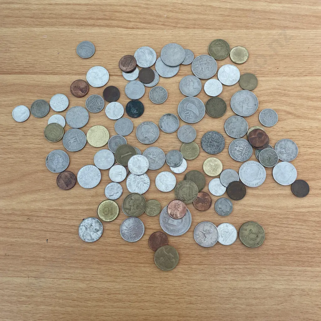 Assortment of Foreign coins Image 1++