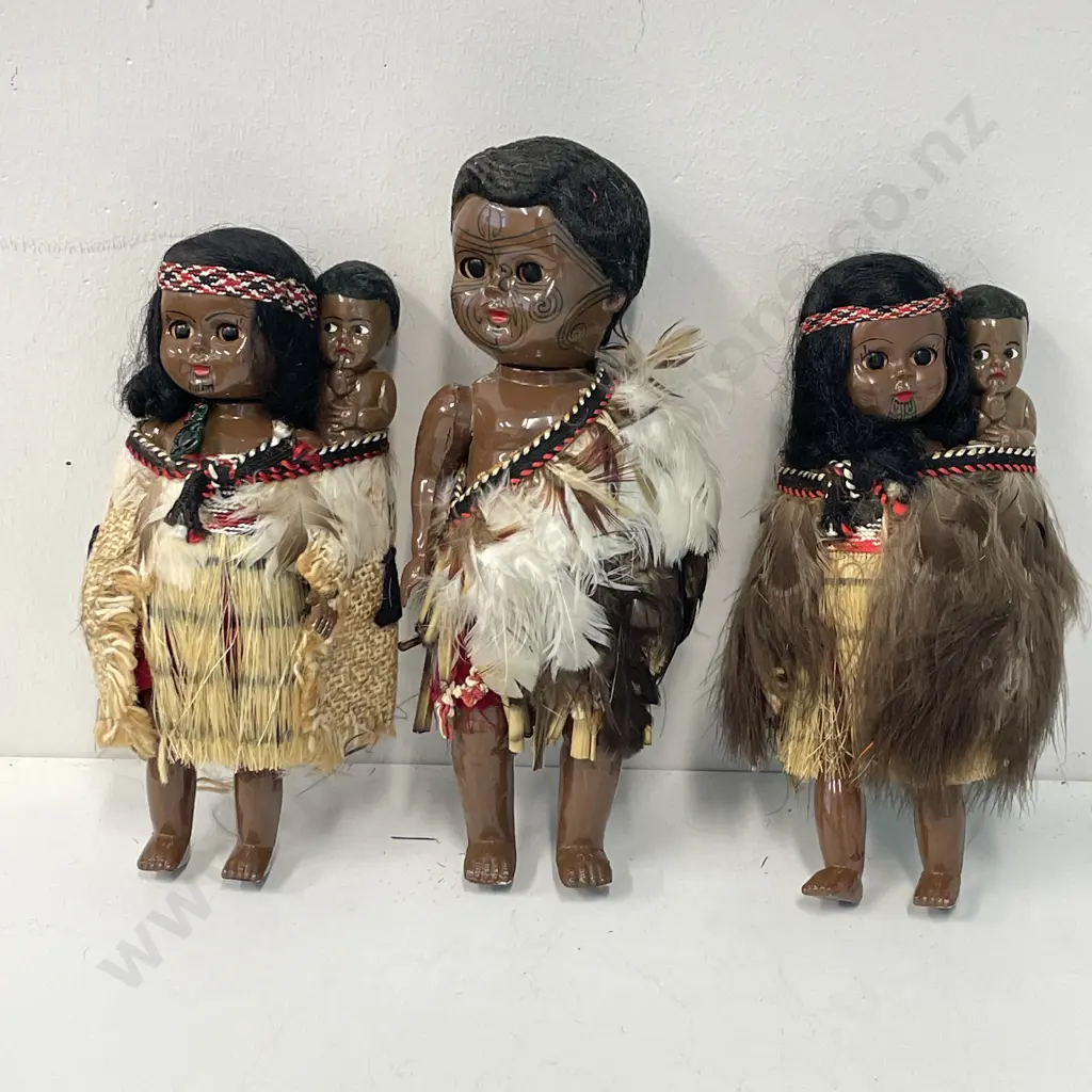 3 NZ Kiwiana Vintage Dolls Image 1++