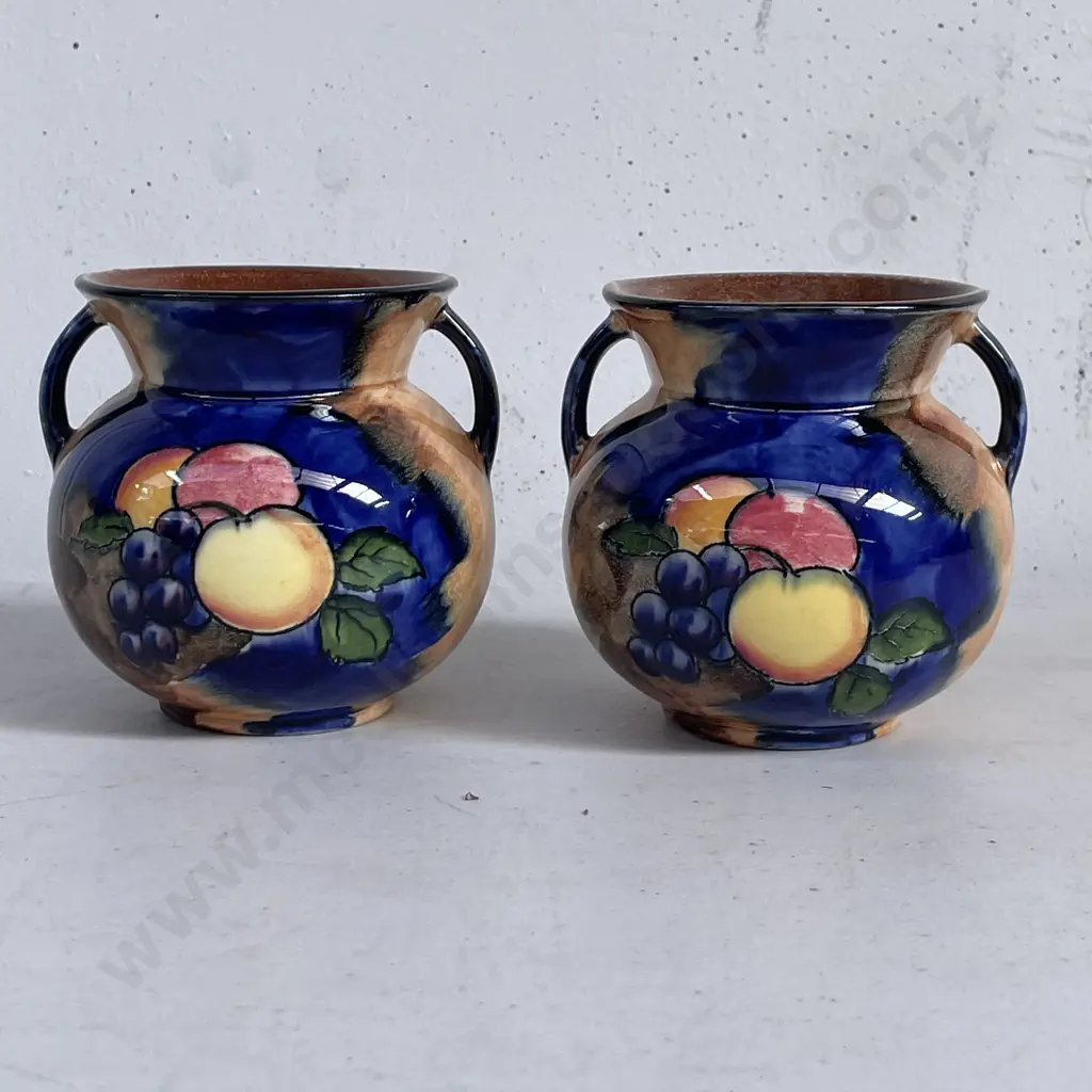 Pair Collectable H&K Tunstall "Autumn" 2 Handled vases Image 1++