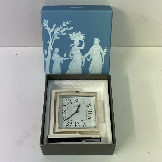 Boxed Wedgwood Swivel Desk clock
