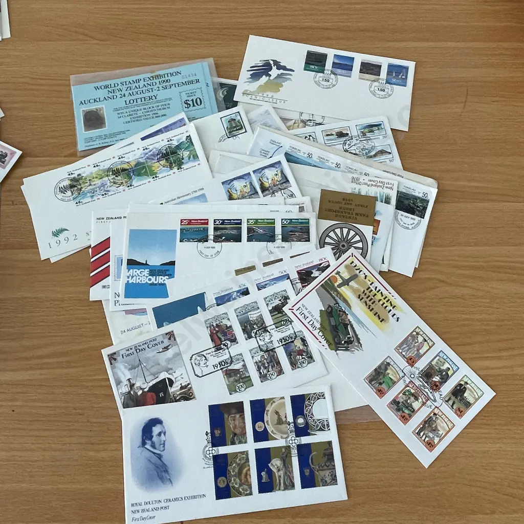 Large Assortment of NZ Post First Day Cover Stamps Image 1++