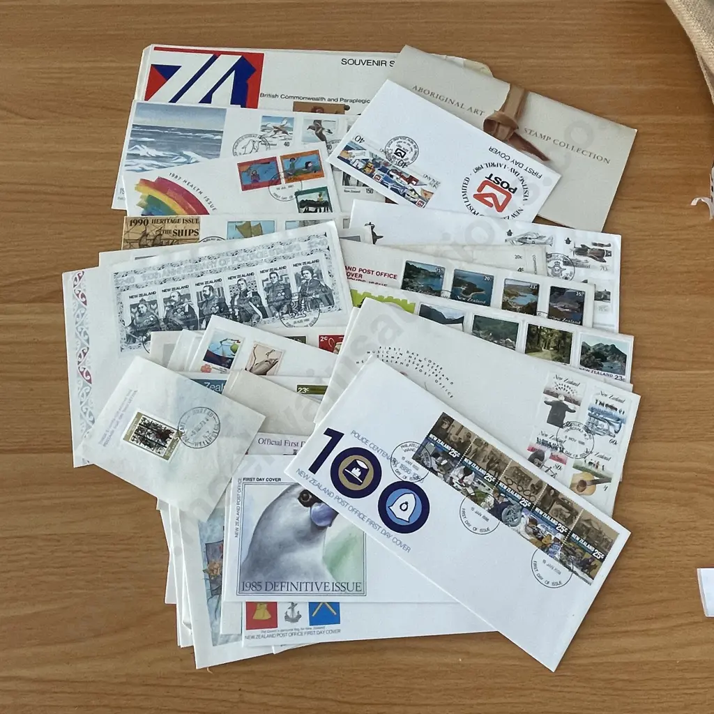 Large Assortment of NZ Post First Day Cover Stamps Image 1++