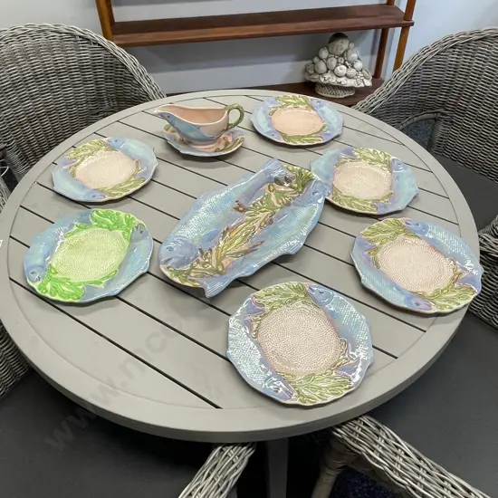 Vintage Melba Ware Fish Luncheon Set