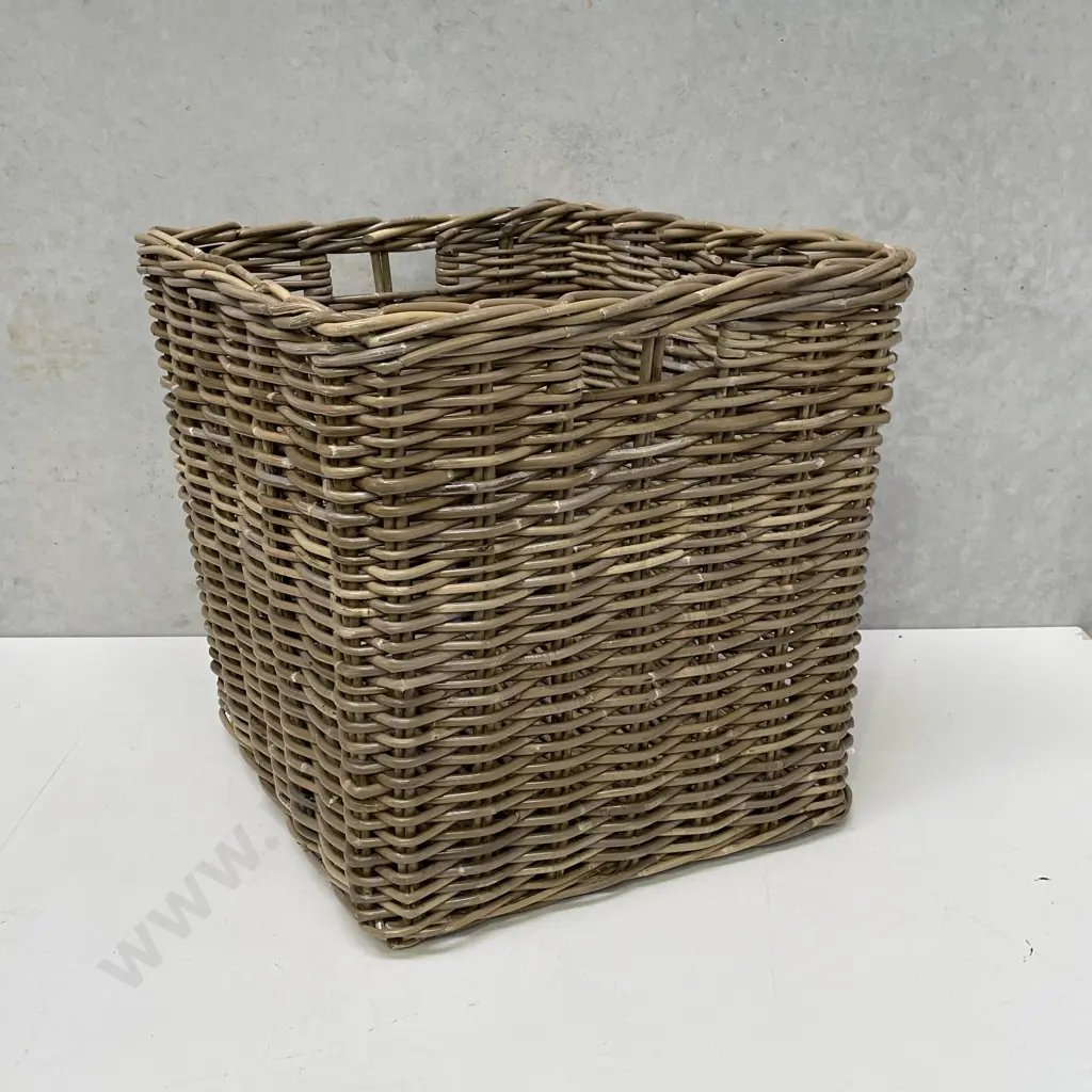 Large 2 Handled Cane Basket Image 1++