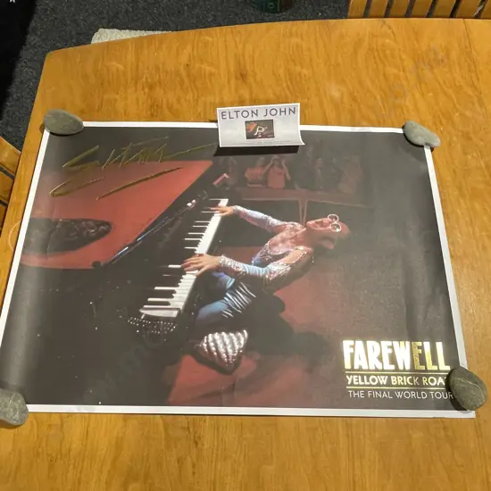 Elton John Limited Edition Lithograph with certificate of authenticity