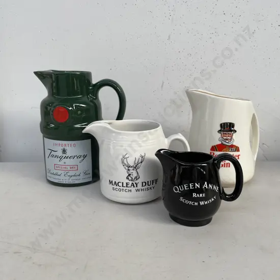 Assorted Vintage Alcohol Advertising Jugs