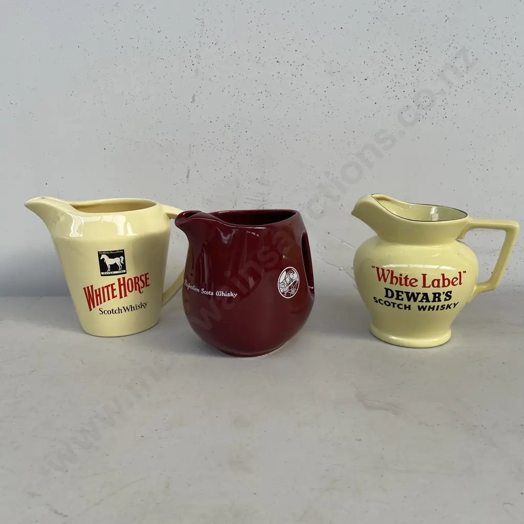 Assorted Vintage Alcohol Advertising Jugs Image 1++