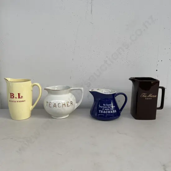 Assorted Vintage Alcohol Advertising Jugs