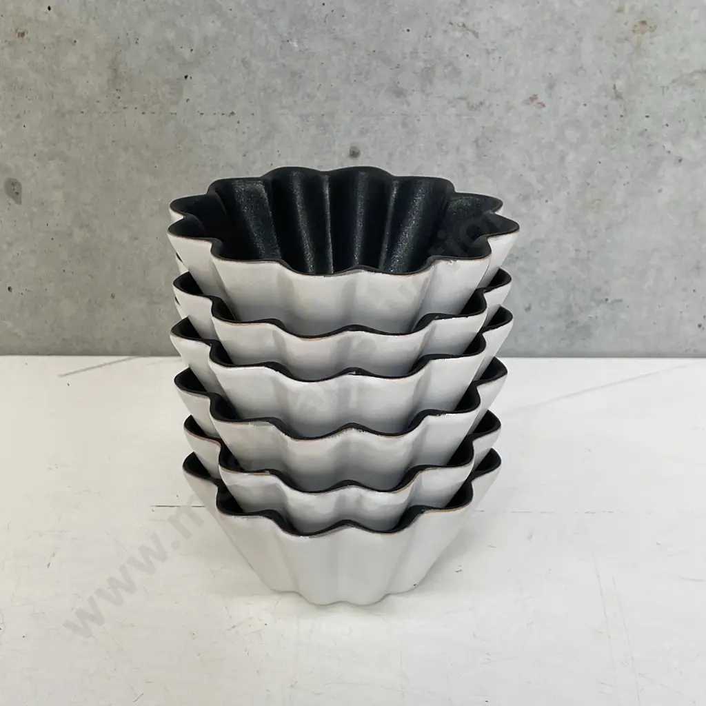 Set of 6 Maxwell Williams non-stick Microstoven Fluted Ramekins Image 1++