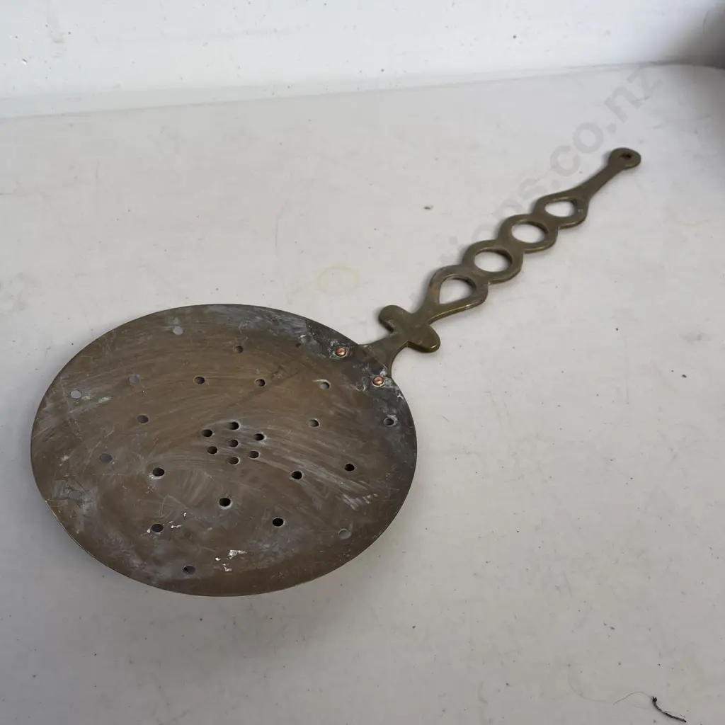 Vintage Copper/Brass Strainer L43cm Image 1++