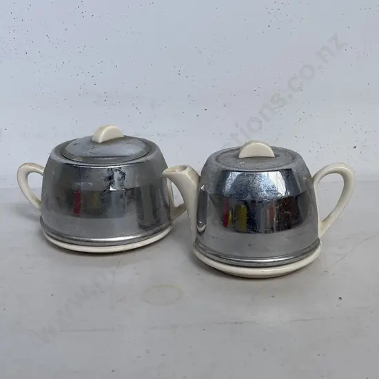 Vintage Insulated Small Teapot and 2 handled Pot